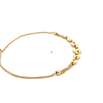 Pulsera de Oro Amarillo 18K Labrada Marinera con Esferas