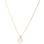 Cadena de Oro Amarillo 18K Labrada con Punto de Luz