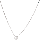 Cadena de Oro Blanco 18K Veneciana con Punto de Luz