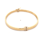 Pulsera De Oro Amarillo 18K Esclava Lisa