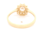 Anillo de Oro Amarillo Flor 18K Talla 17