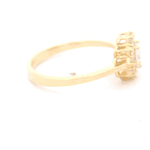 Anillo de Oro Amarillo Flor 18K Talla 17