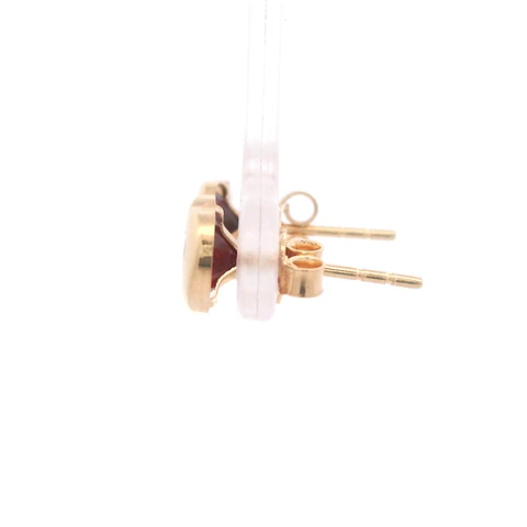 Aros de Oro Amarillo Corazón 18K