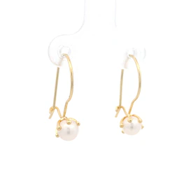 Aros de Oro Amarillo Pistilos 18K
