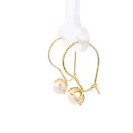 Aros de Oro Amarillo Pistilos 18K