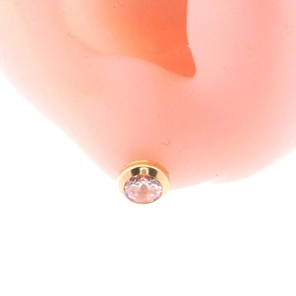 Aros de Oro Amarillo Punto de Luz 18K