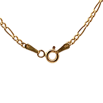 Cadena de Oro Amarillo Fígaro 3x1 18K