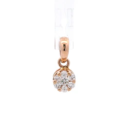 Colgante De Oro Rosado 18K Rosetón 