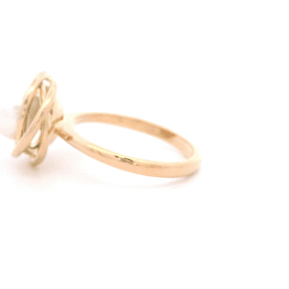 Anillo De Oro Rosado 18K Satélite 