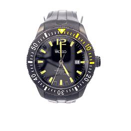 Reloj Mosso Diver Submarino Flach de Hombre Acero Negro Automático