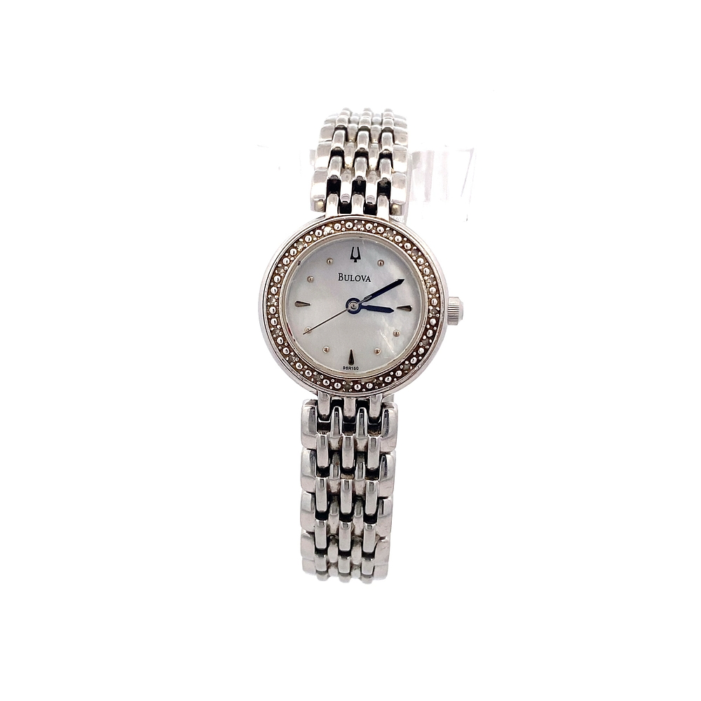 Reloj Bulova Diamond de Mujer Acero Madreperla Micropiedras