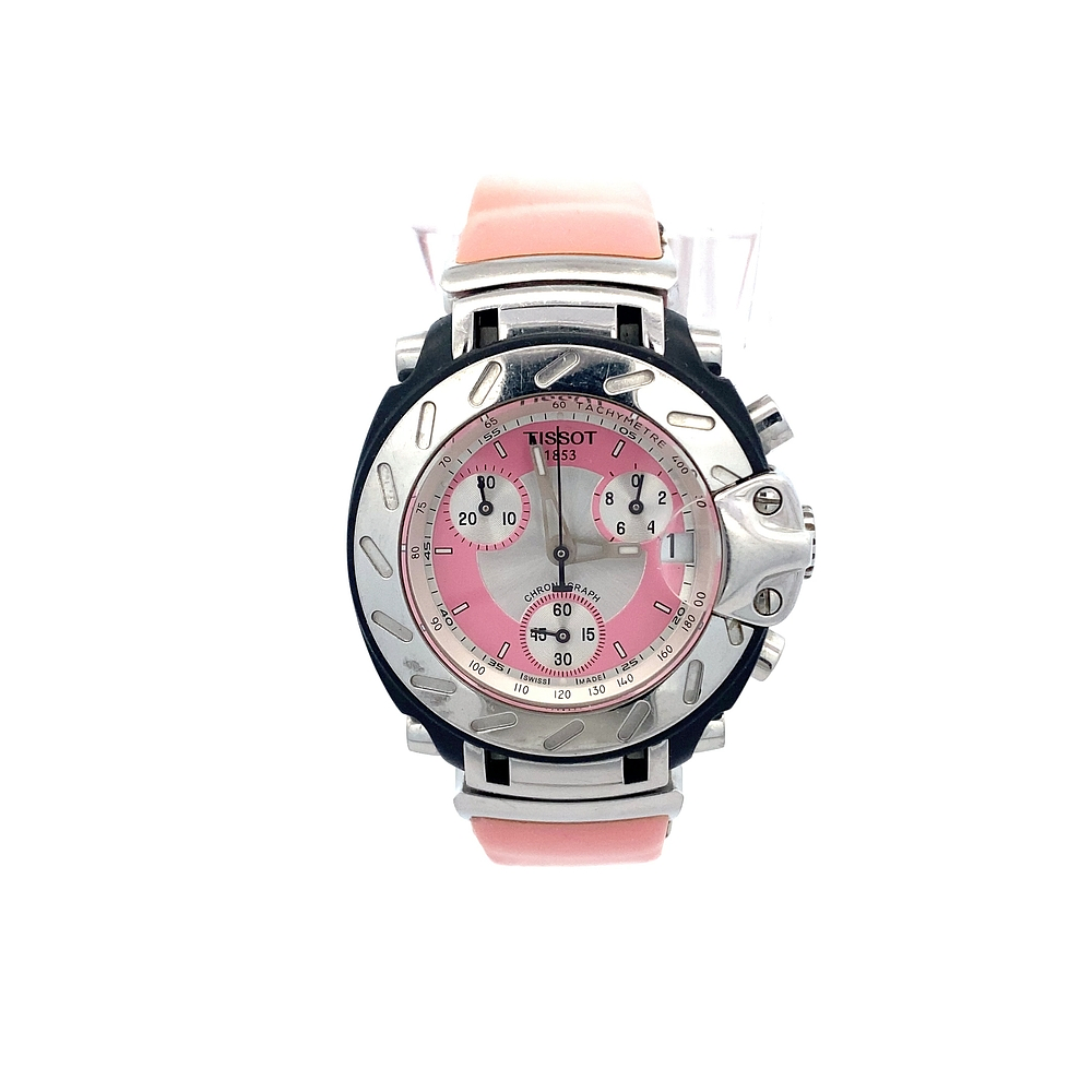 Reloj Tissot T-Race de Mujer Acero Rosa Pastel Cronógrafo