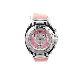 Reloj Tissot T-Race de Mujer Acero Rosa Pastel Cronógrafo
