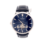 Reloj Edox Les Bemonts de Hombre Acero Azul Automático