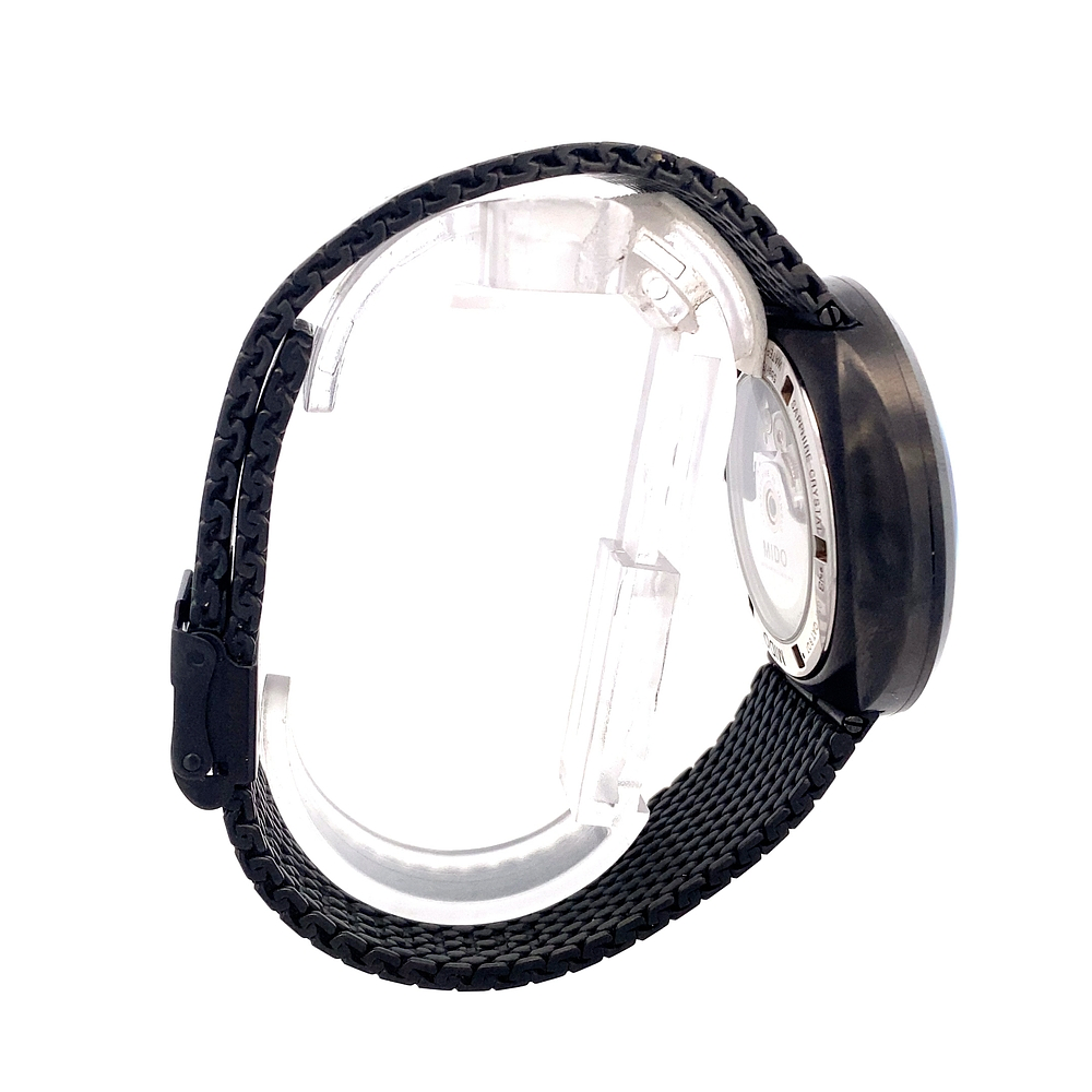 Reloj Mido Commander de Hombre Acero Negro Automático