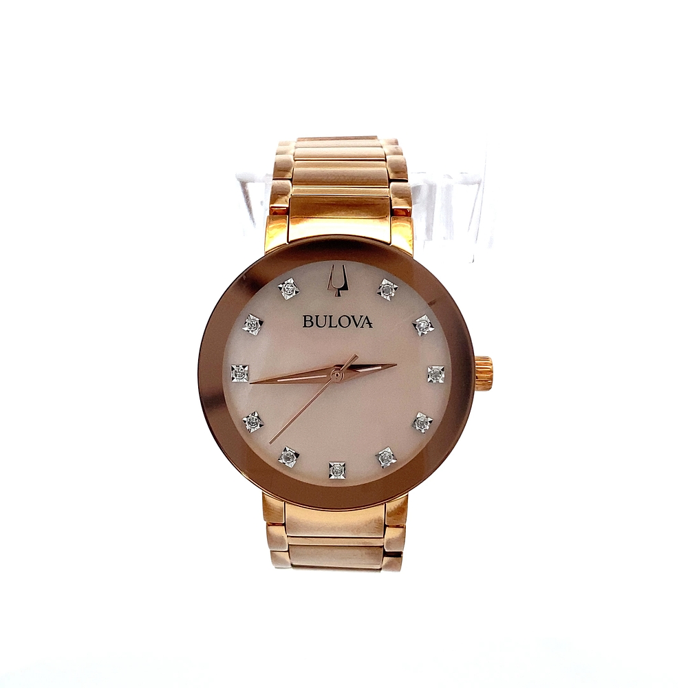 Reloj Bulova Fashion de Mujer Acero Rosa Madreperla