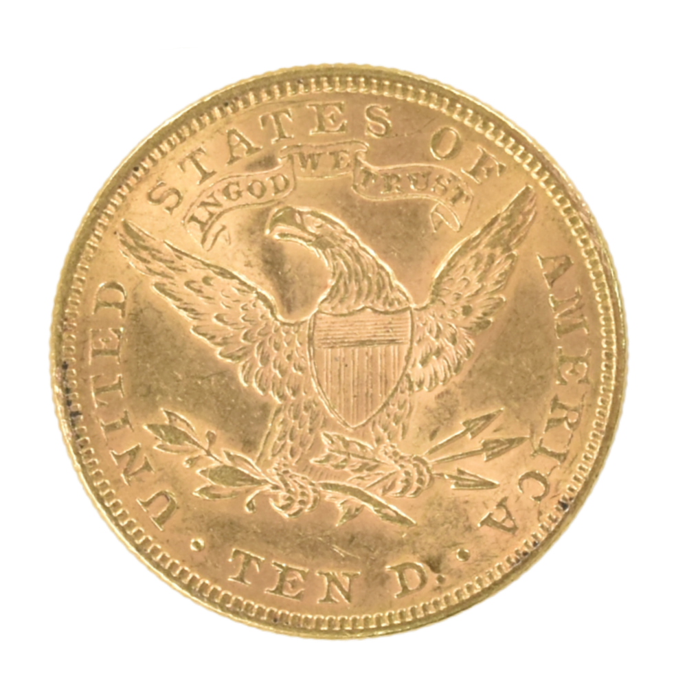 Moneda de Oro 10 Dólares “Liberty Head” – Eagle USA 0,4838 oz 
