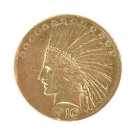Moneda de Oro 10 Dólares “Indian Head” 1910 – Eagle USA 