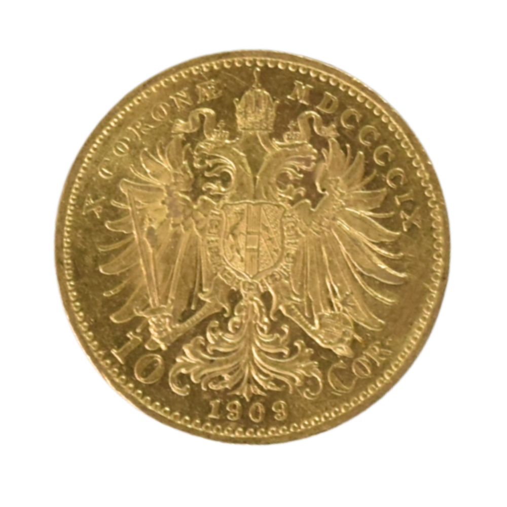 Moneda de Oro 10 Corona Austria 1909 – Franz Joseph I 