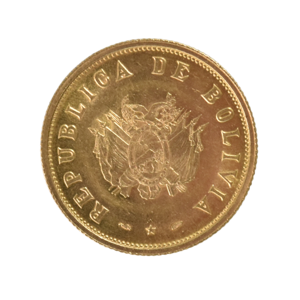 Moneda de Oro 20 Bolivianos “Independencia Económica” 1952 