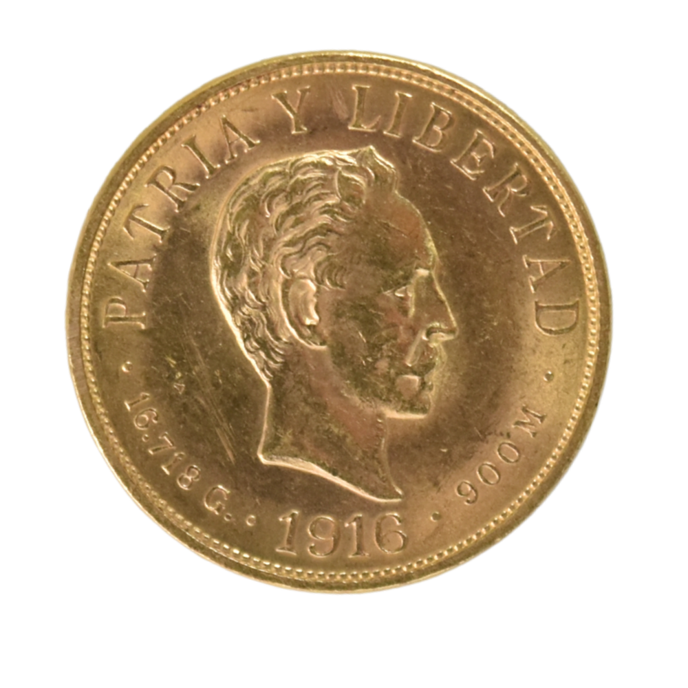 Moneda de Oro 10 Pesos Cuba 1916 “Patria y Libertad” 