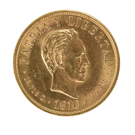 Moneda de Oro 10 Pesos Cuba 1916 “Patria y Libertad” 