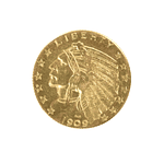 Moneda de Oro 5 Dólares “Indian Head” 1909 – Half Eagle USA 