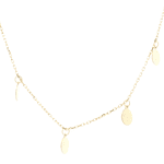 Cadena de Oro Amarillo 18K Limada Gargantilla 