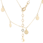 Cadena de Oro Amarillo 18K Limada Gargantilla 