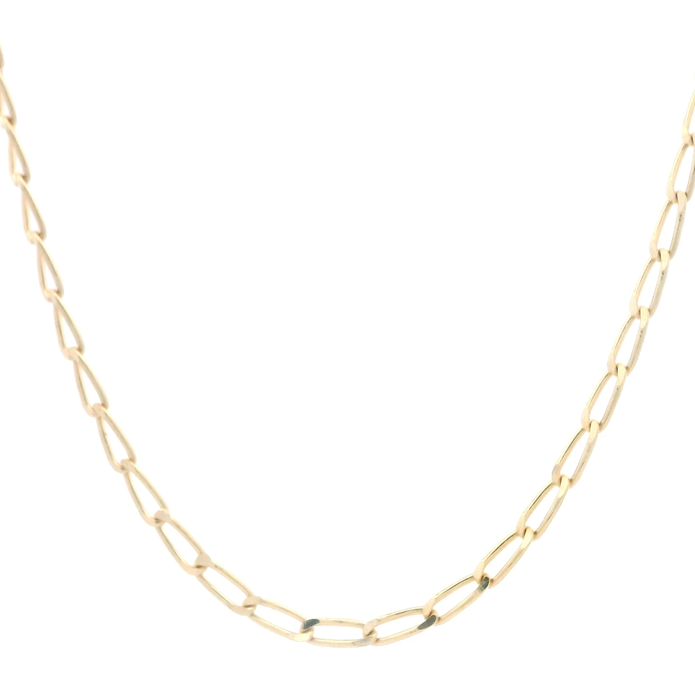 Cadena de Oro Amarillo 18K Figaro Eslabón Grande 