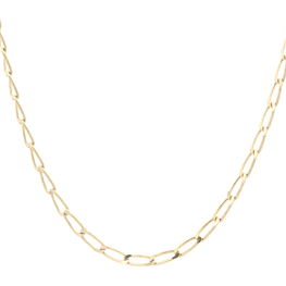 Cadena de Oro Amarillo 18K Figaro Eslabón Grande 