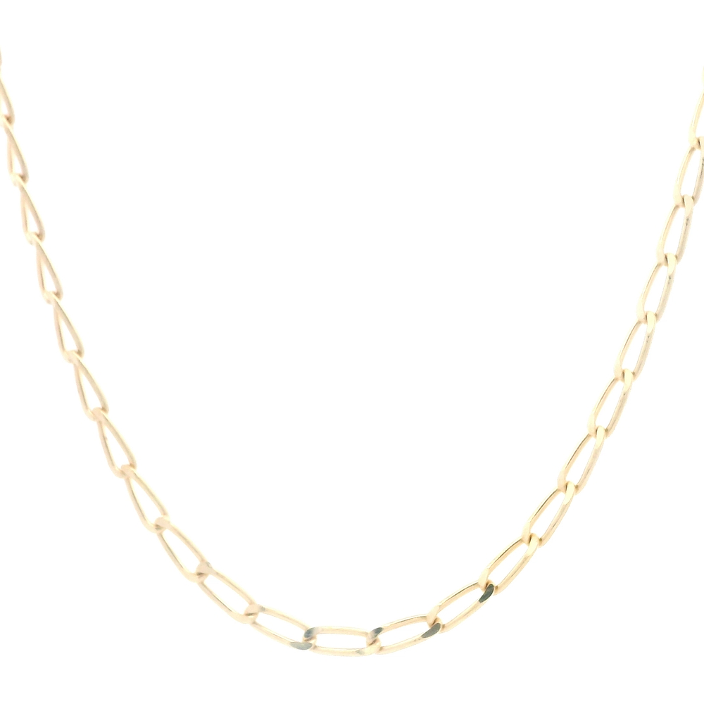 Cadena de Oro Amarillo 18K Figaro Eslabón Grande  