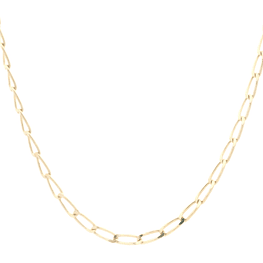 Cadena de Oro Amarillo 18K Figaro Eslabón Grande  