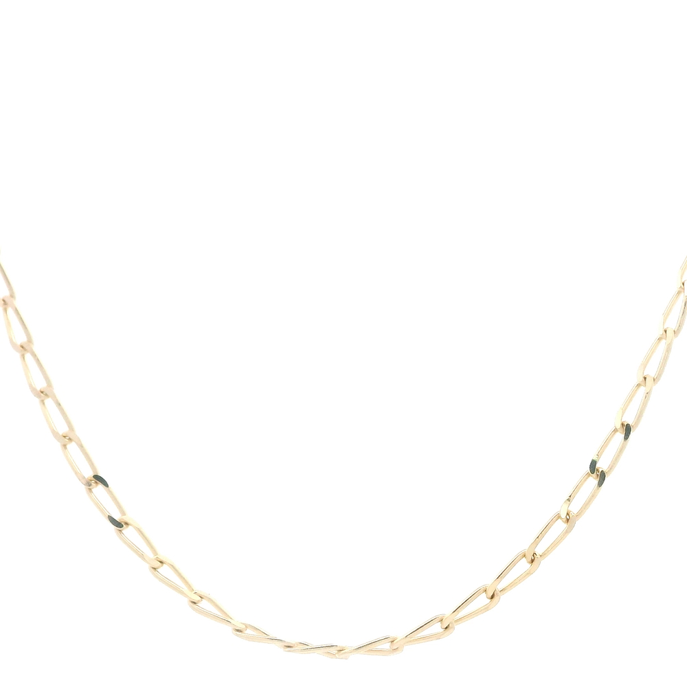 Cadena de Oro Amarillo 18K Figaro Eslabón Grande  