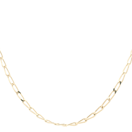 Cadena de Oro Amarillo 18K Figaro Eslabón Grande  