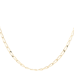 Cadena de Oro Amarillo 18K Figaro Eslabón Grande 