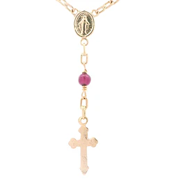 Cadena de Oro Amarillo 18K Rosario Limada  