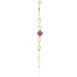 Cadena de Oro Amarillo 18K Rosario Limada  