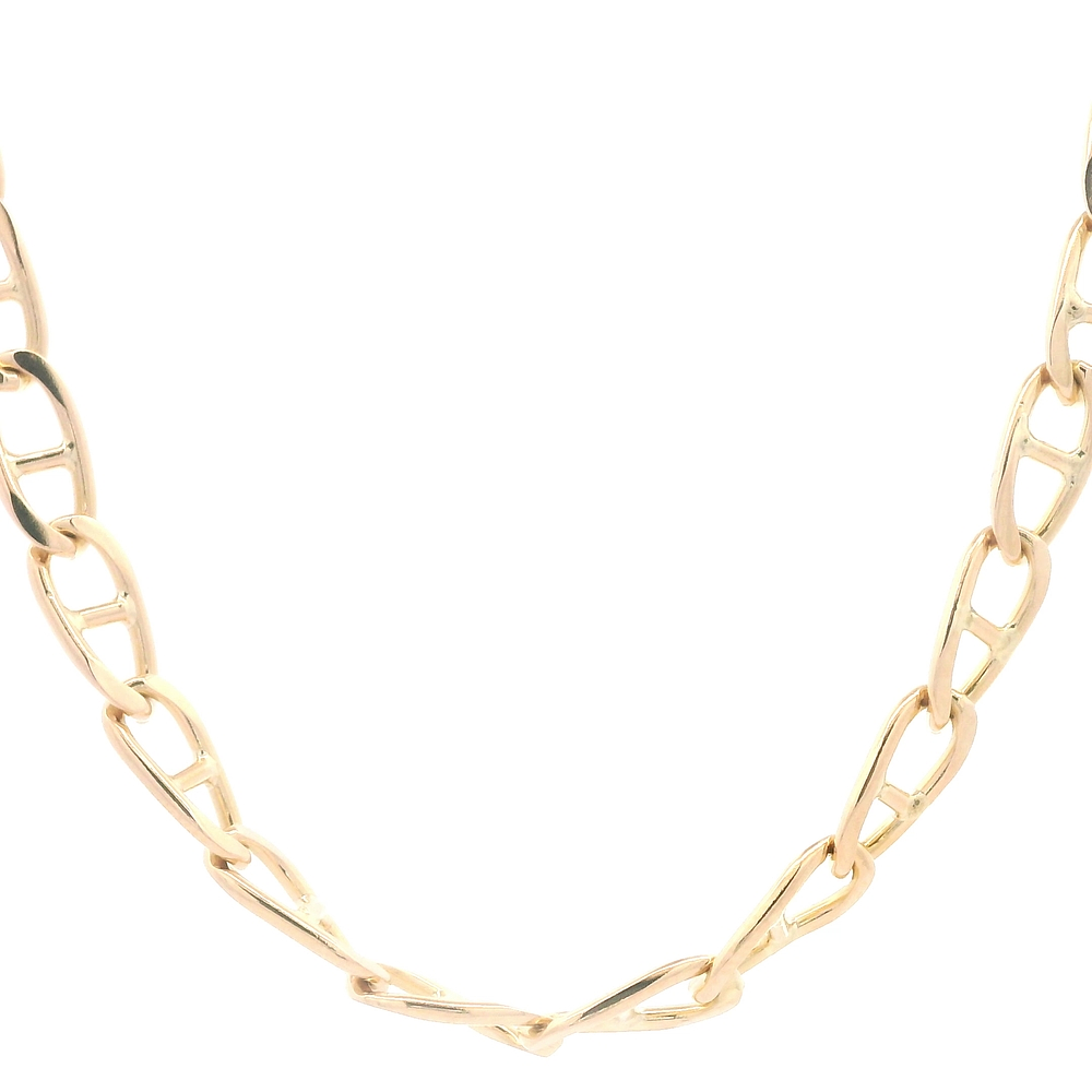 Cadena de Oro Amarillo 18K Banana  