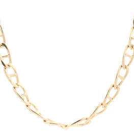 Cadena de Oro Amarillo 18K Banana  