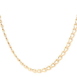 Cadena de Oro Amarillo 18K Barbada  