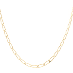 Cadena de Oro Amarillo 18K Figaro Eslabón Grande 