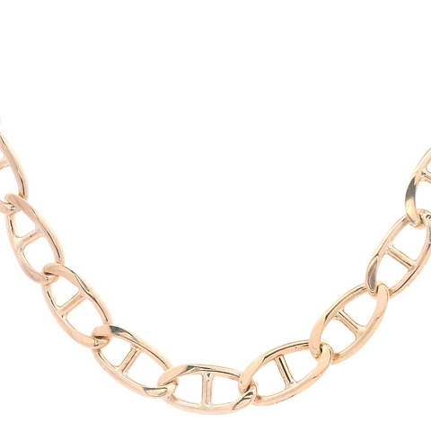 Cadena de Oro Rosado  18K Banana  