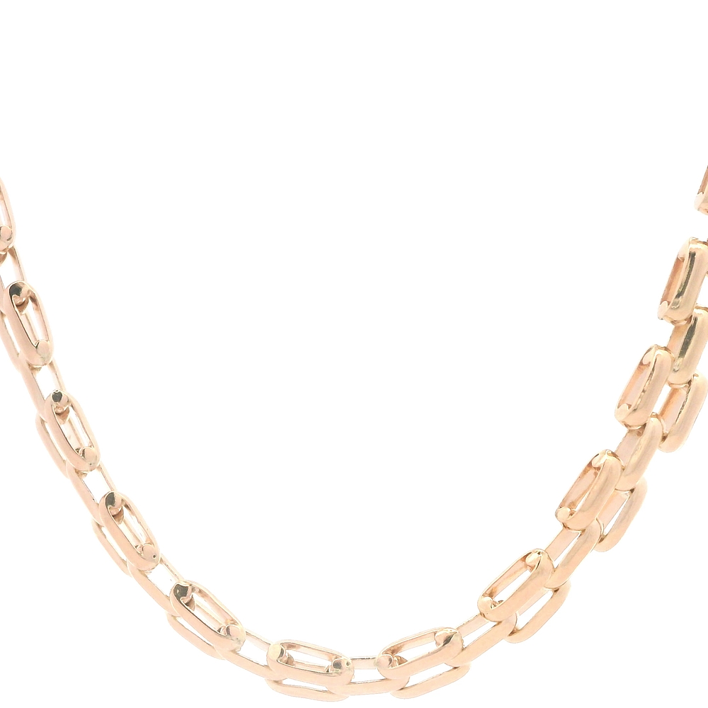 Cadena de Oro Rosado  18KPanther Tubular  