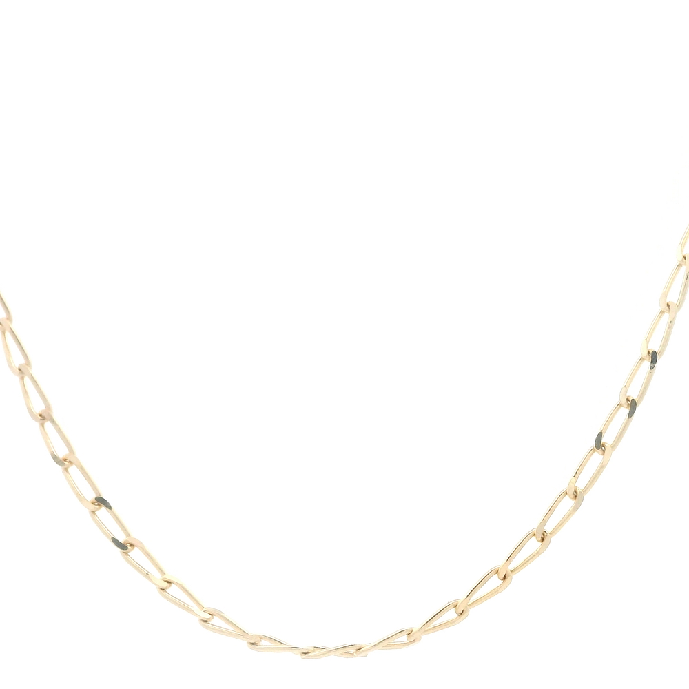 Cadena de Oro Amarillo 18K Figaro Eslabón Grande  