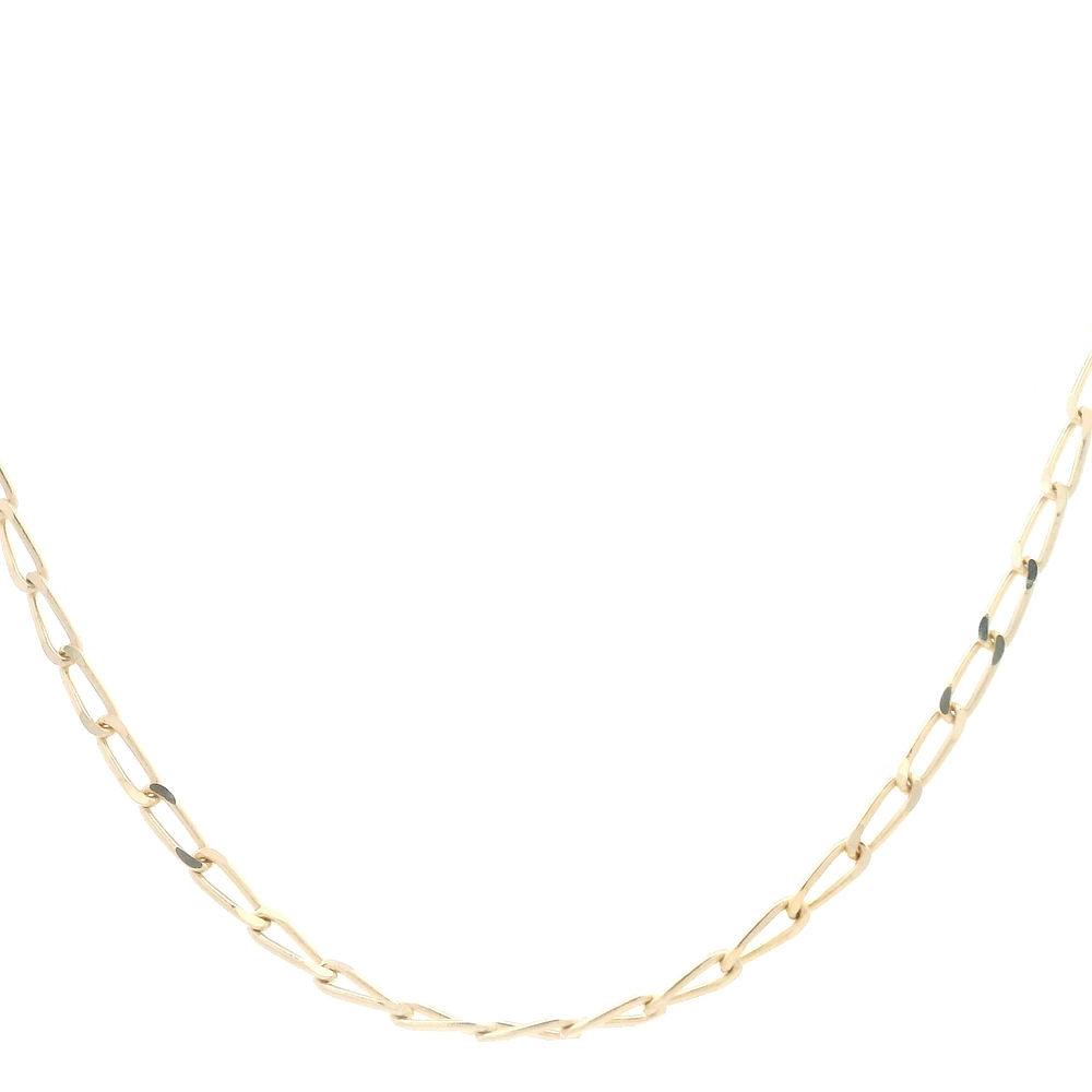 Cadena de Oro Amarillo 18K Figaro Eslabón Grande 