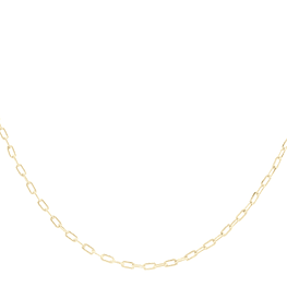 Cadena de Oro Amarillo 18K Limada /Resorte 