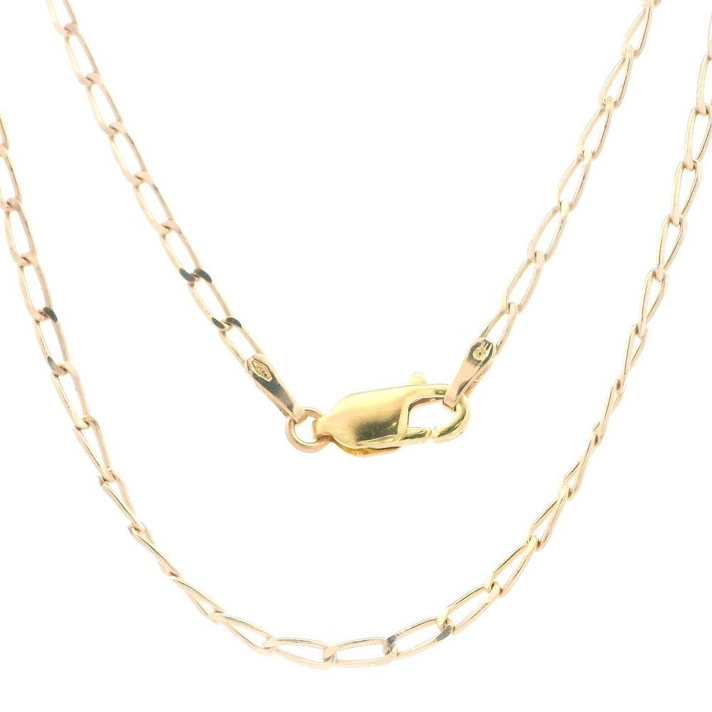 Cadena de Oro Amarillo 18K Figaro Eslabón Grande 