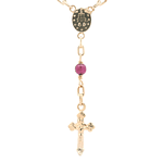 Cadena de Oro Amarillo 18K Rosario Limada  