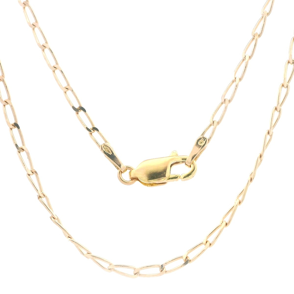 Cadena de Oro Amarillo 18K Figaro Eslabón Grande  